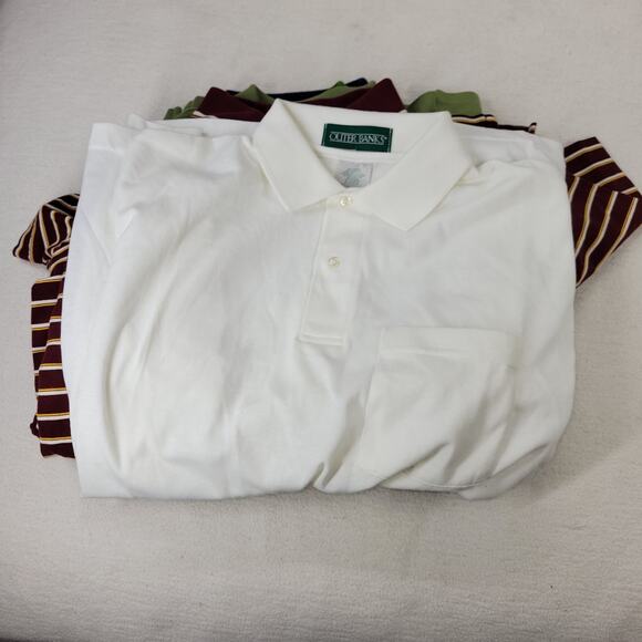 Lot of Polo Shirts Mens Sz Medium Y2k Grunge Izod Cutter Buck Preppy Outer Banks - Picture 16 of 16